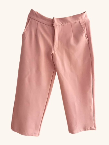 Loose Pant in Pink Crepe (UK 16)